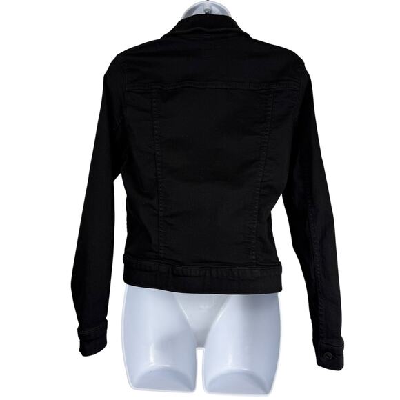 MOTHER Jacket Womens Small Black Pocket Bruiser Denim Not Guilty Western Cowgirl - Picture 7 of 12